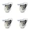 Service Caster 4 Inch Nylon Wheel Swivel Bolt Hole Caster Set with Total Lock Brake SCC SCC-BHTTL20S414-NYS-4 - alternate 1
